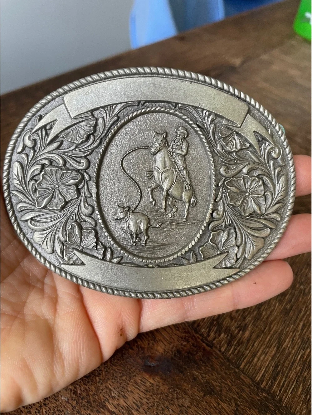 LTC Western Production Company Roper Belt Buckle 1974